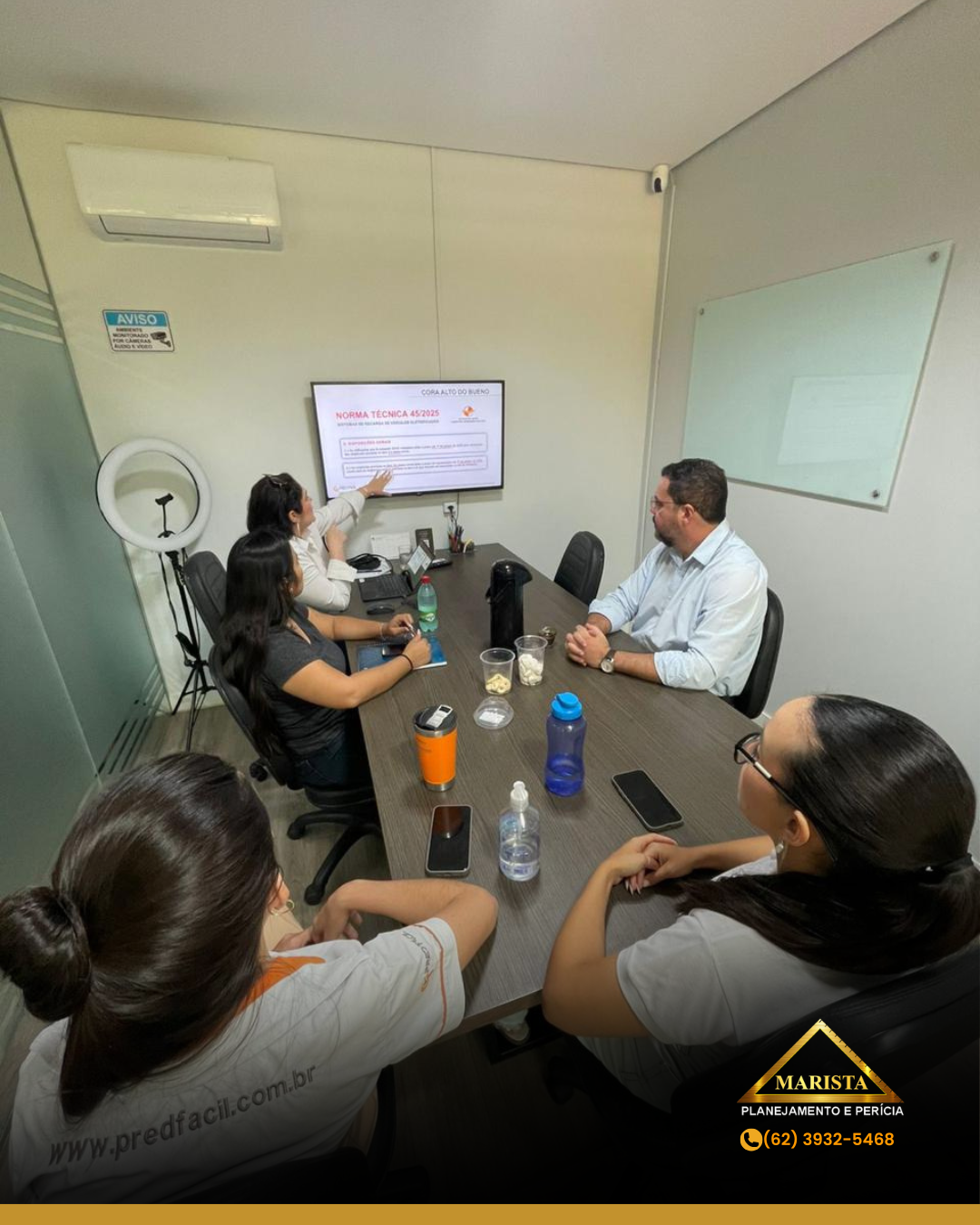 Equipe da Marista em atividade técnica